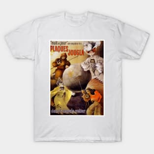 Vintage Advertising Poster France Plaques Jougla T-Shirt